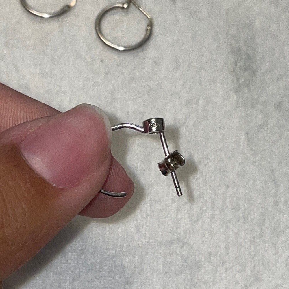 Sterling Silver Earring Set - Picture 4 of 5